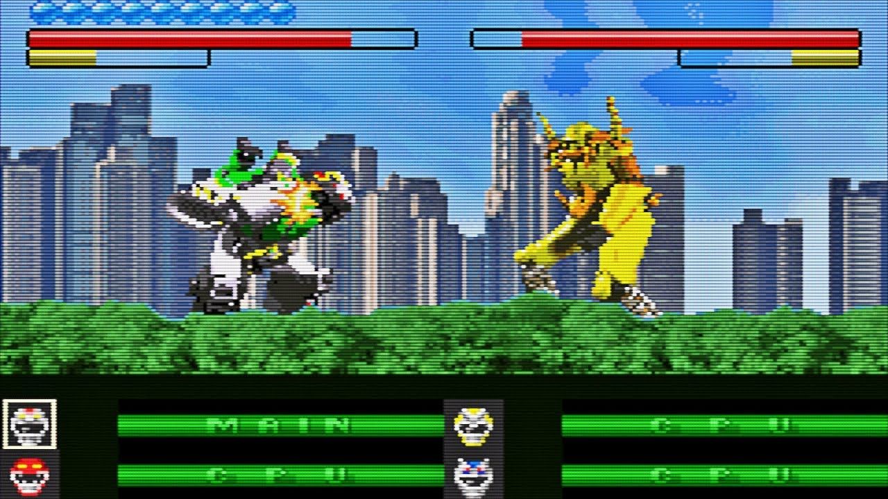 Megazords battle.