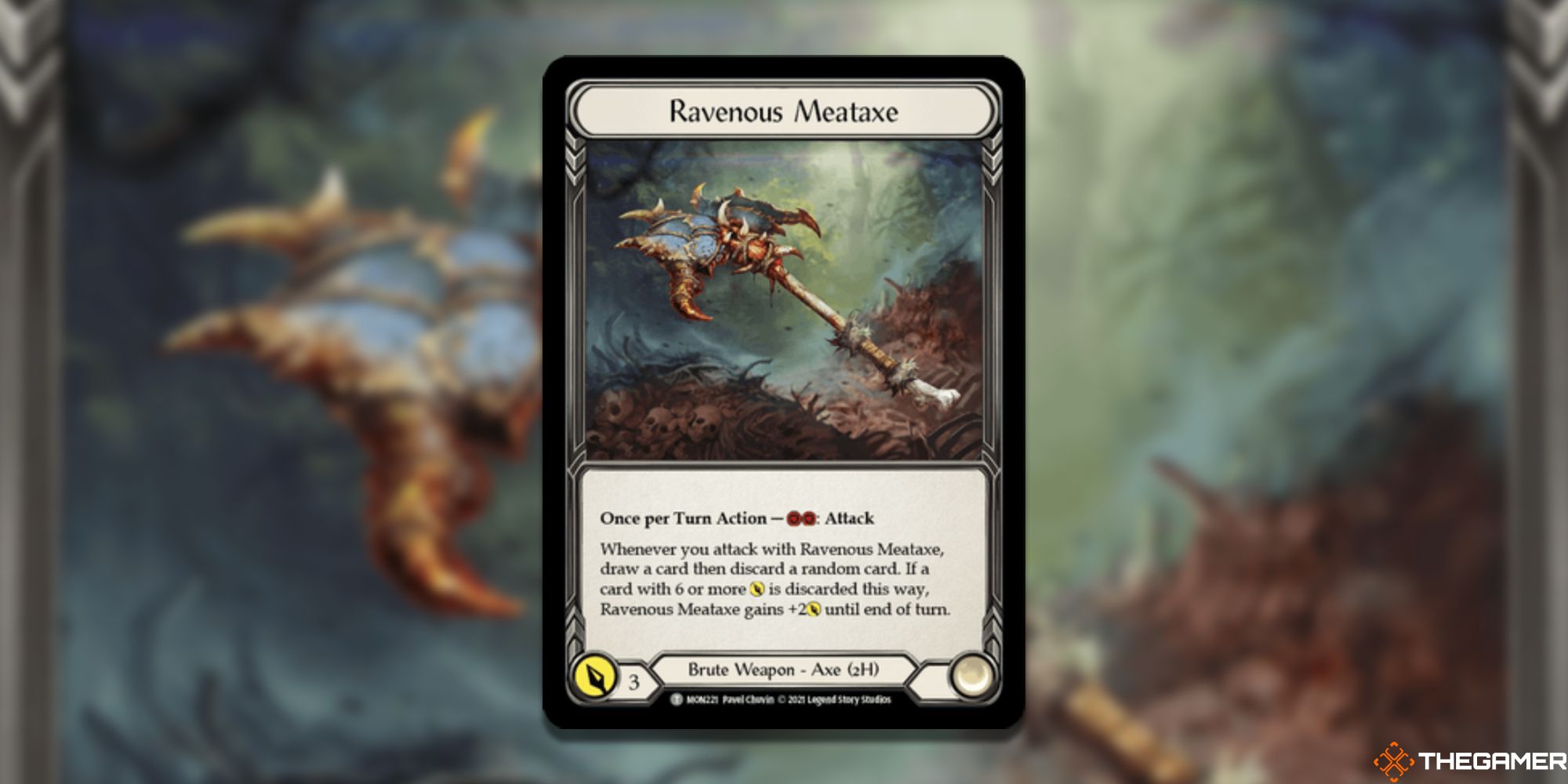 Ravenous Meataxe Card From Flesh And Blood