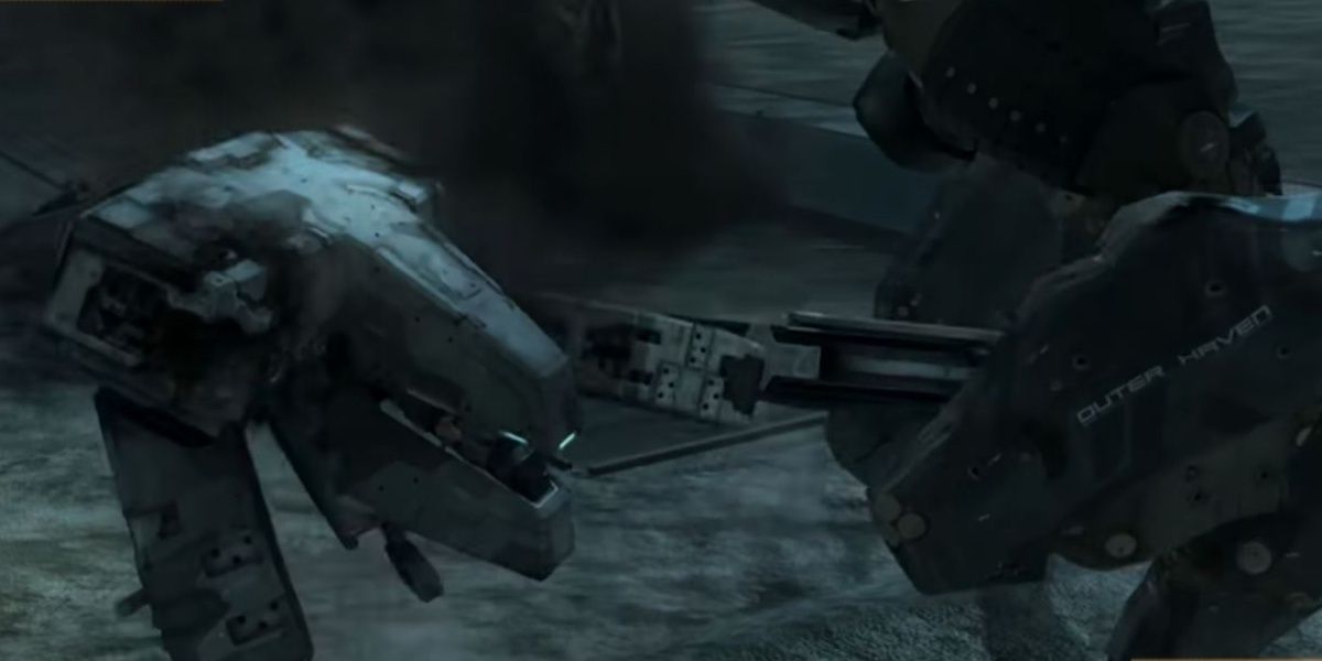 REX fighting RAY in Metal Gear Solid 4