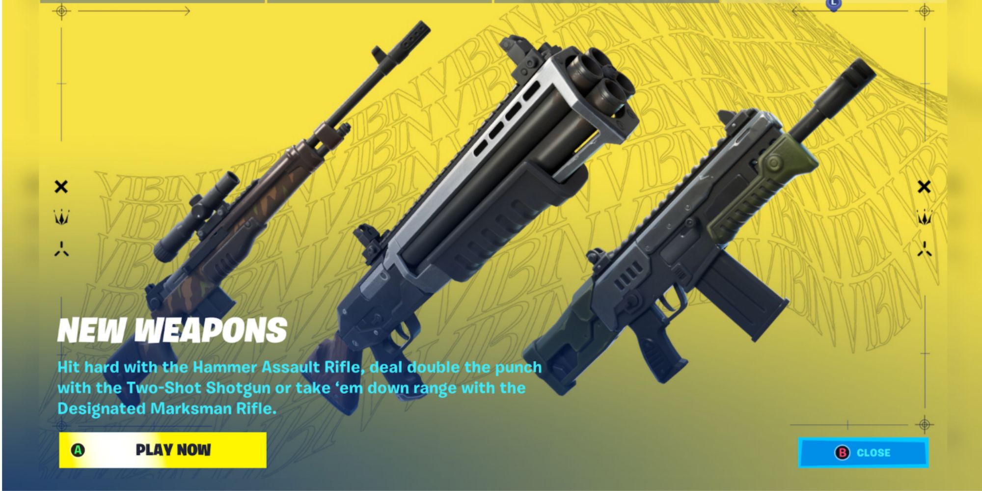 showcasing the new weapons in fortnite chapter 3 season 3