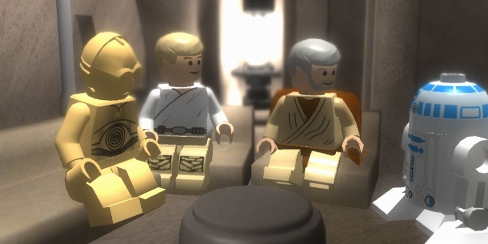 Luke and Obi-Wan in Lego Star Wars: The Complete Saga. 