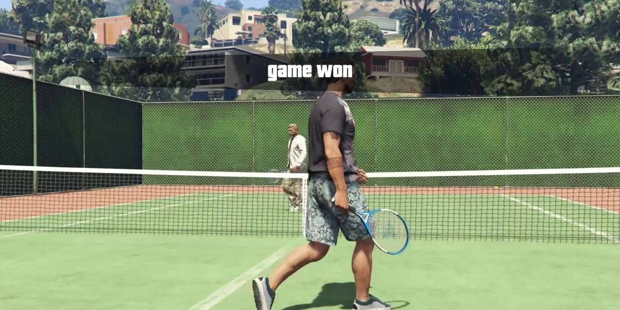 Tennis match in GTA Online