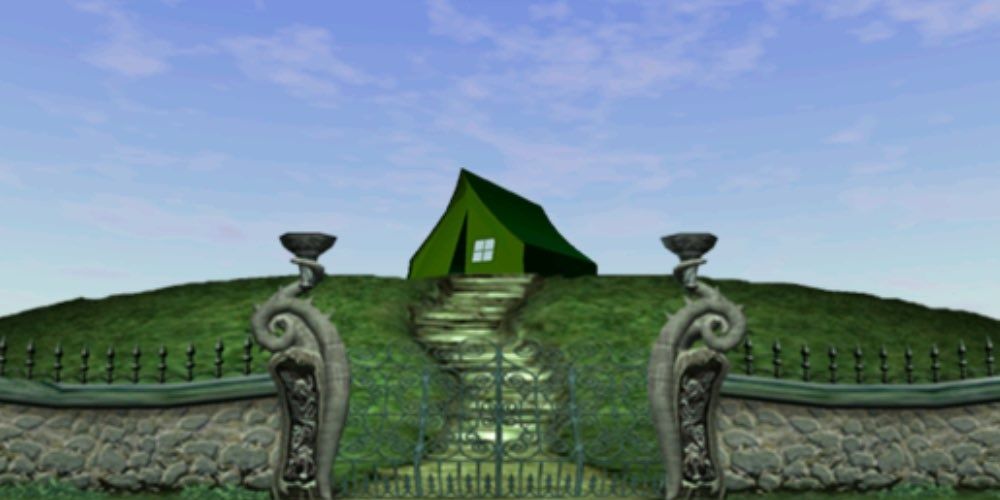 Luigi's tent in Luigi's Mansion