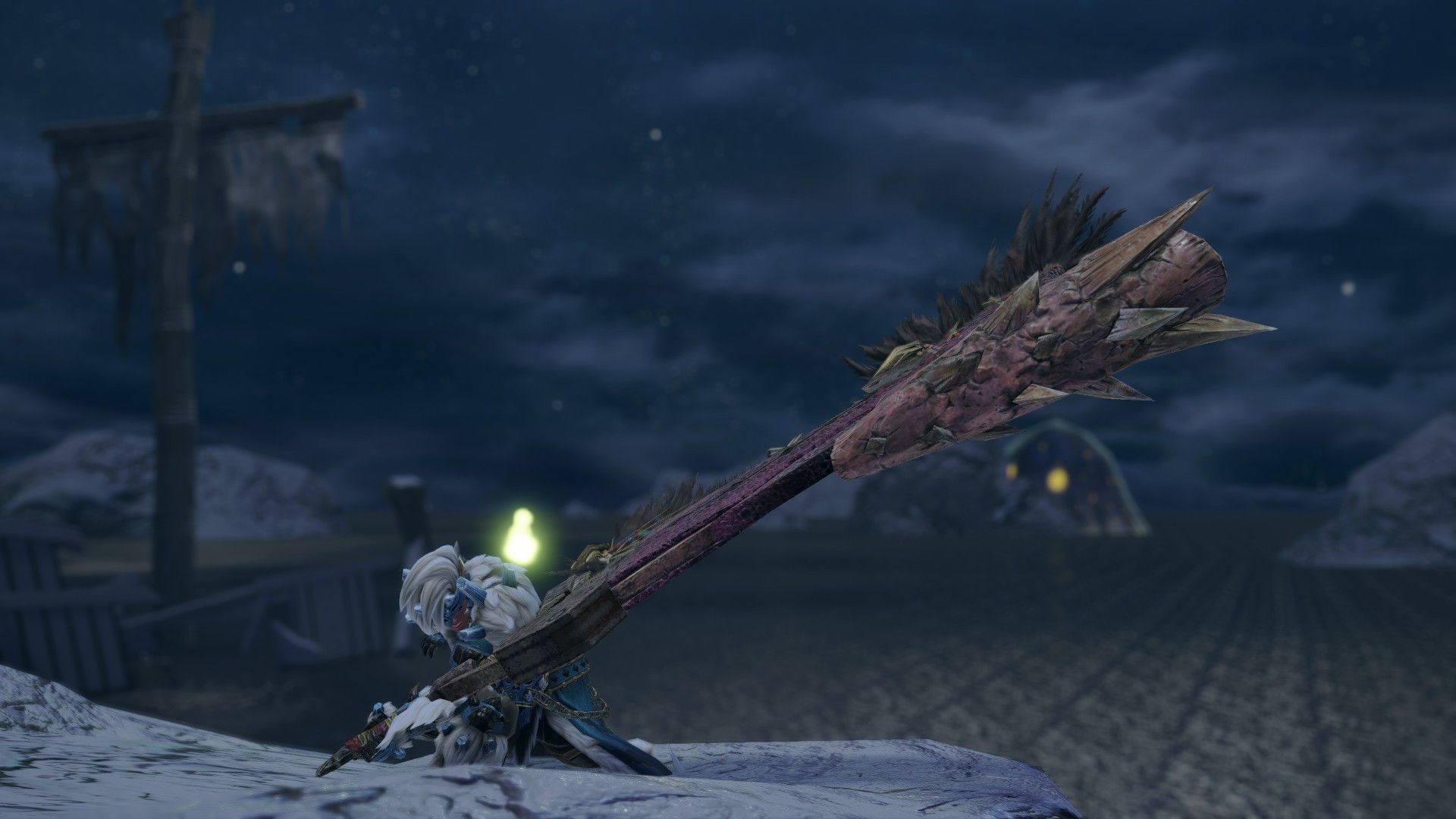 A hunter wearing the Goss Harag X set and wielding the Anjanath Switch Axe in Monster Hunter Rise