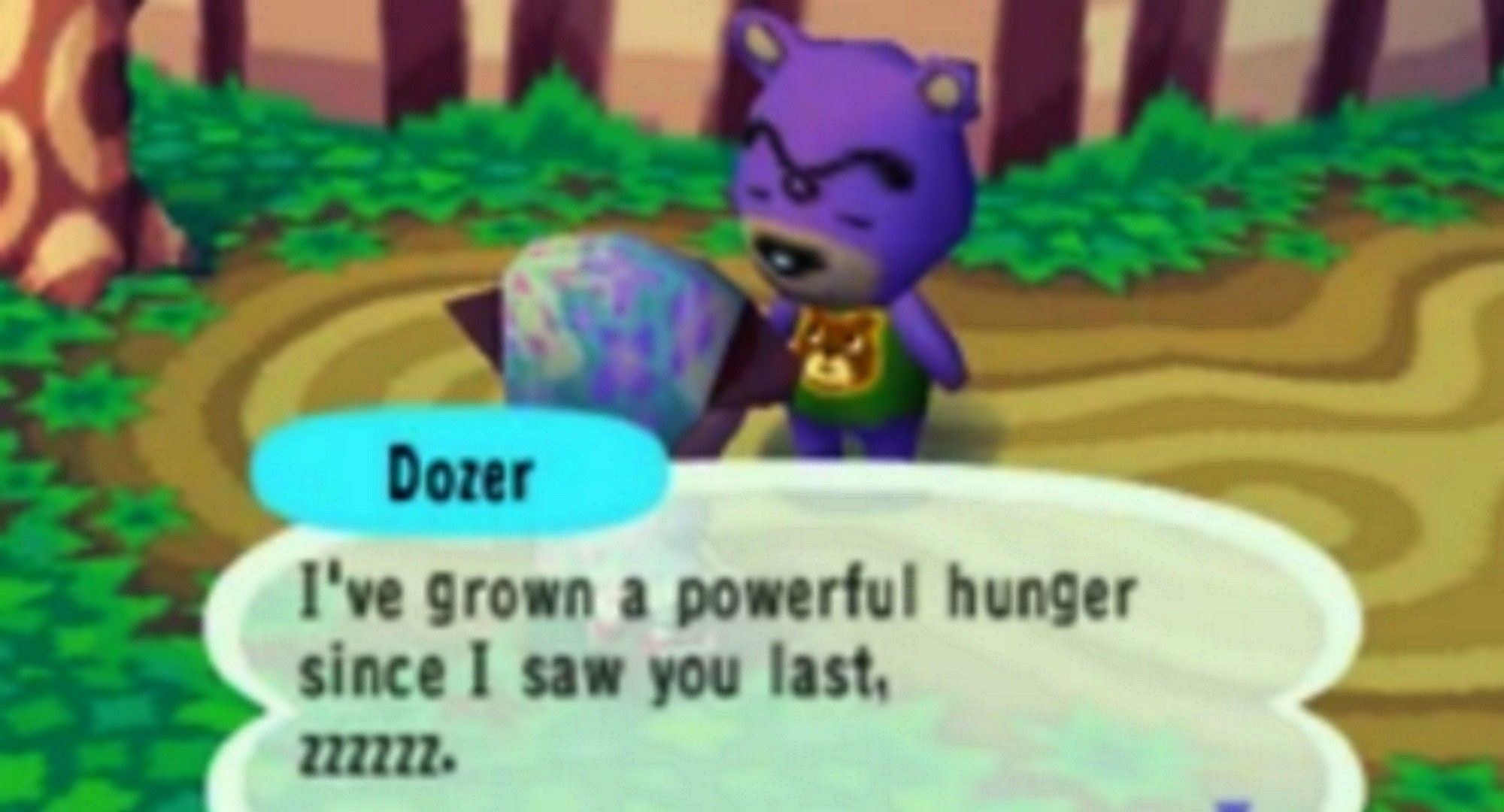 Animal Crossing Dozer Bear Villager