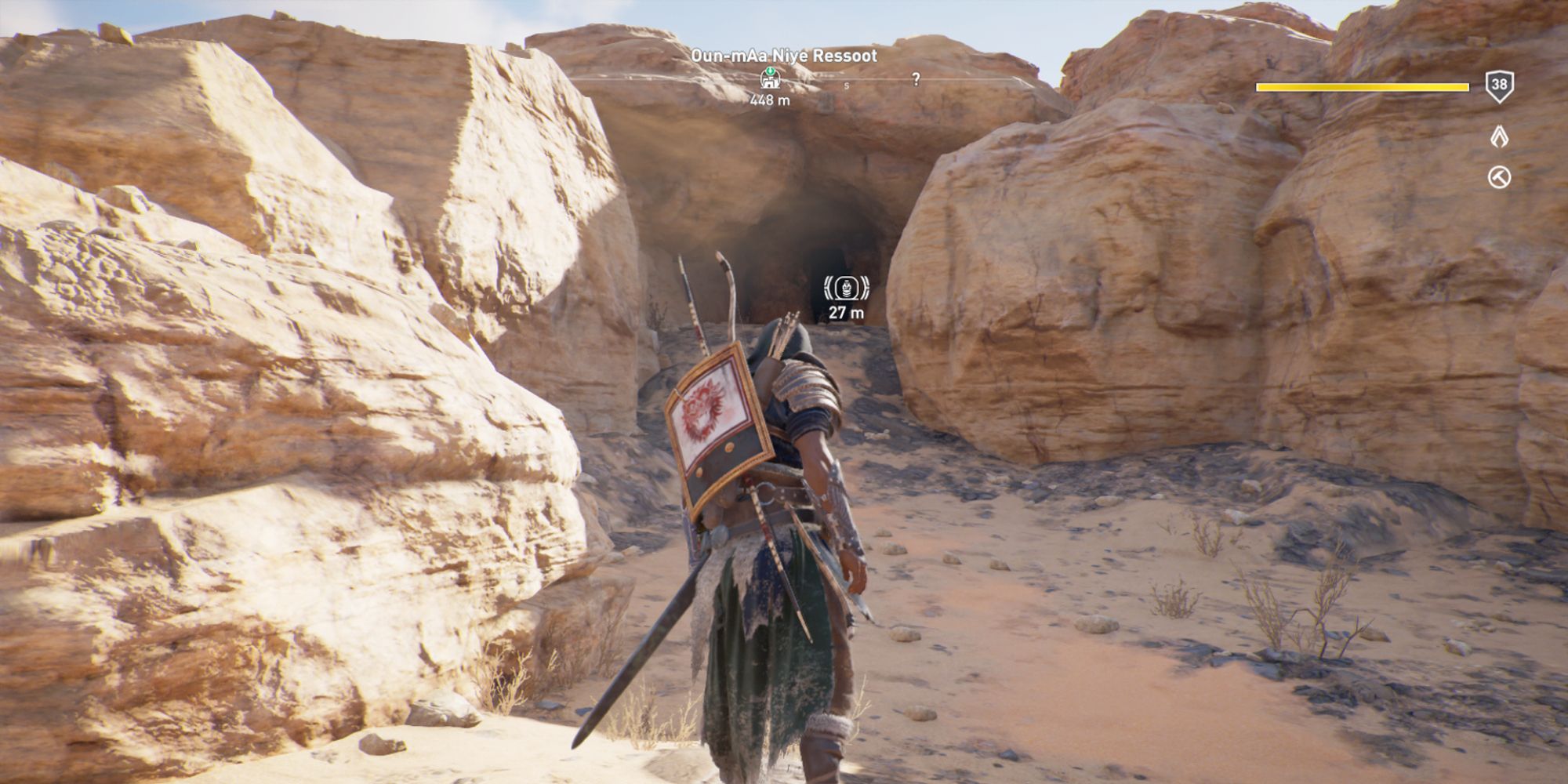 Assassin's Creed Origins Screenshot Of Golden Tomb Entrance