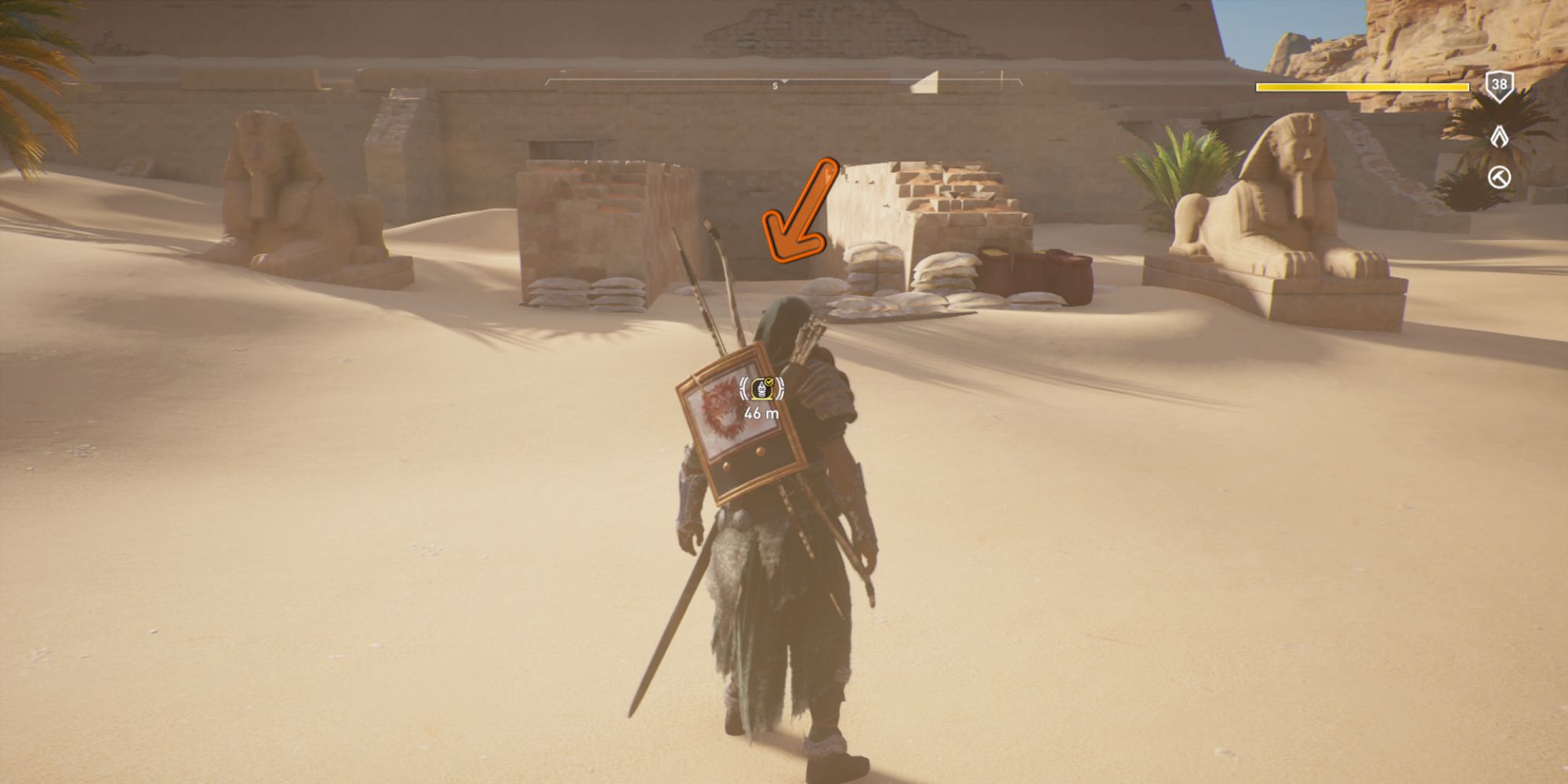 Assassin's Creed Origins Screenshot Showing Tomb Of Djoser Entrance