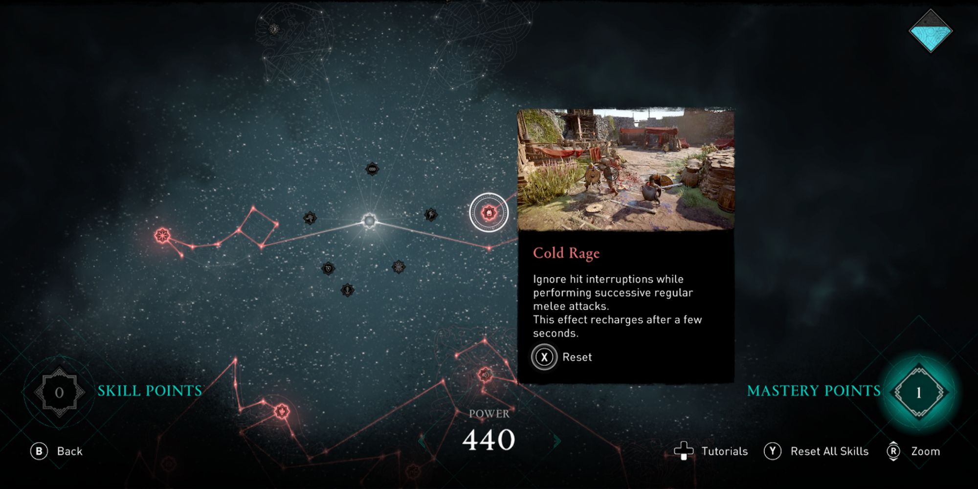 Assassin's Creed Valhalla Screenshot Of Cold Rage Skill