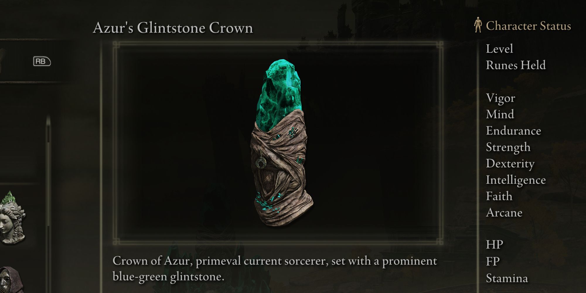 Azur's Glintstone Crown Elden Ring