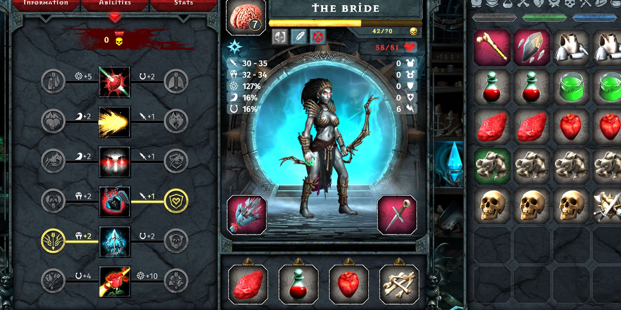 Iratus: Lord of the Dead. Bride selection screen.