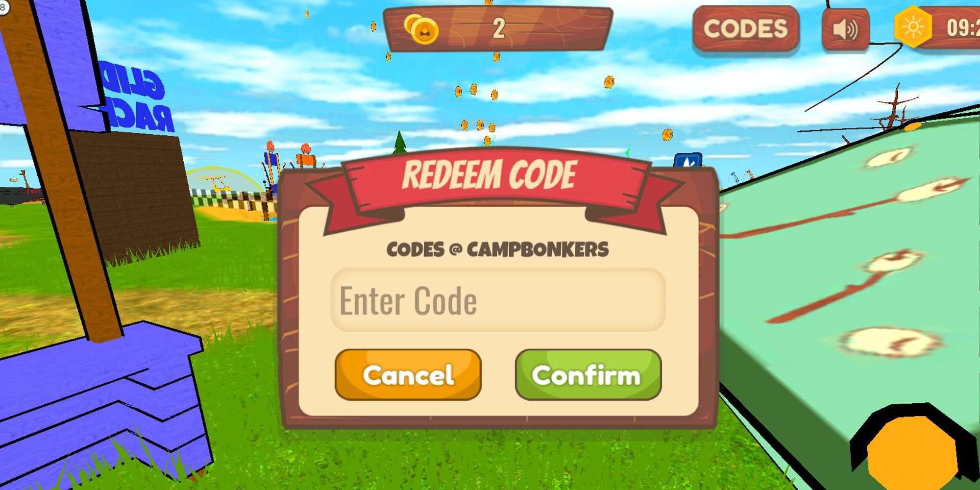 Camp Bonkers Codes Page