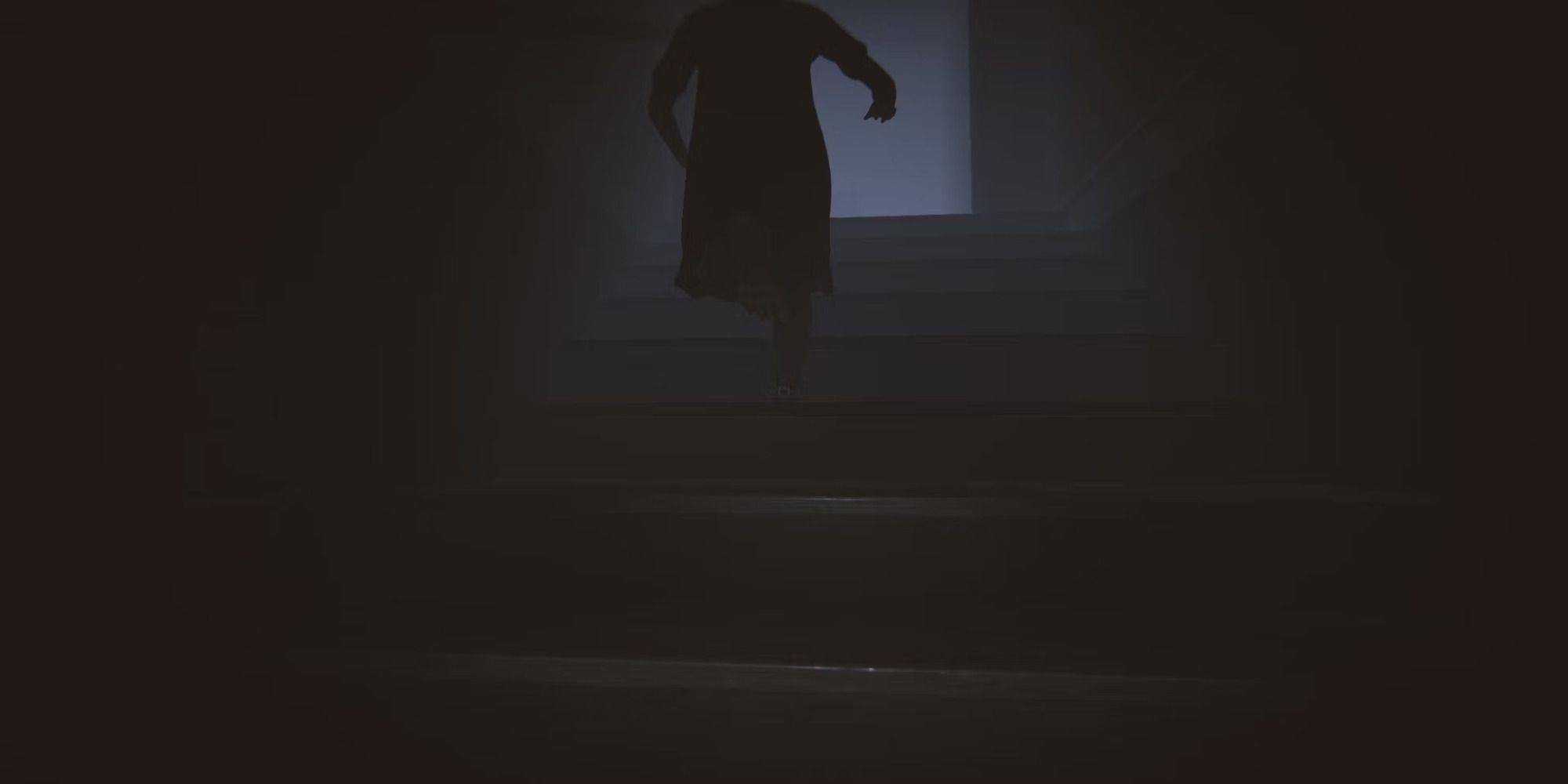 Child ghost on stairs.