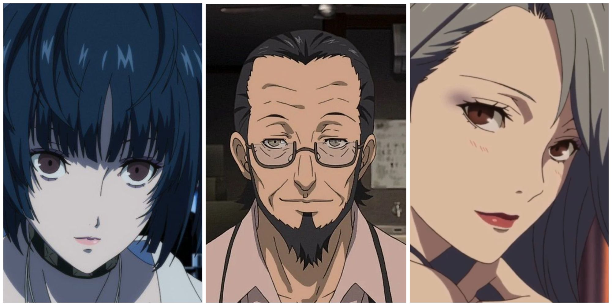 on the left is Tae from Persona 5 Royal, in the middle is Sojiro and on the right is Sae