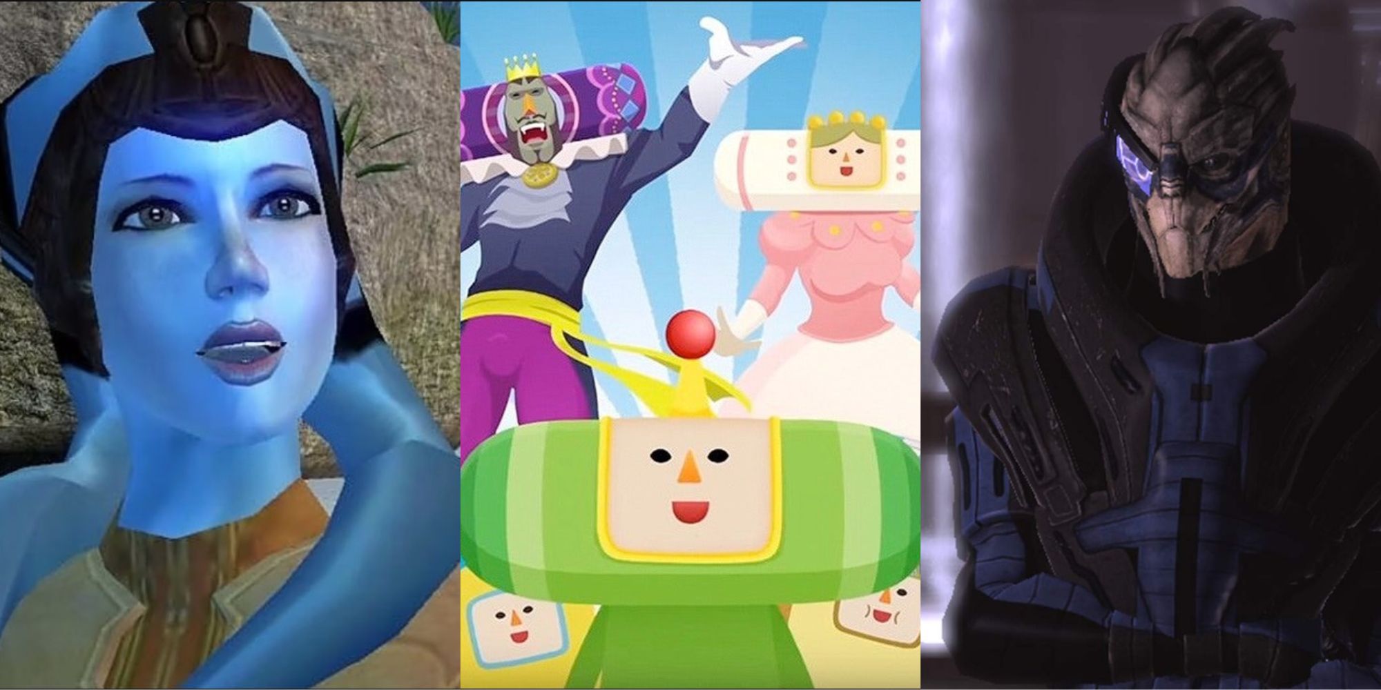 Mission Vao from Knights of the Old Republic, The Prince from Katamari Damacy, Garrus from the Mass Effect series