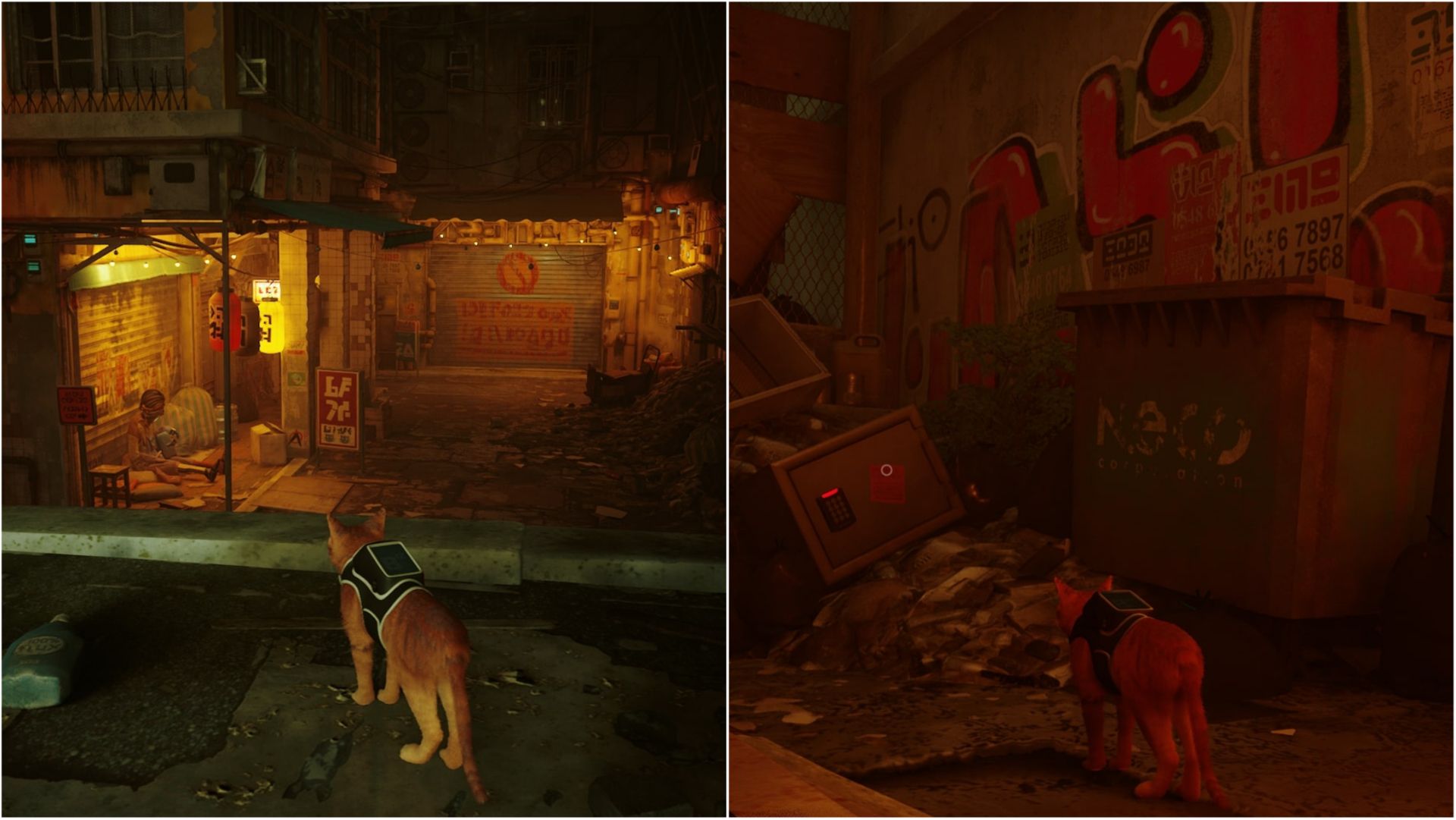 Stray collage - slums safe location