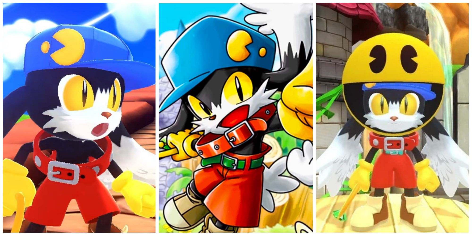 A collage of images from Klonoa Phantasy Reverie Series