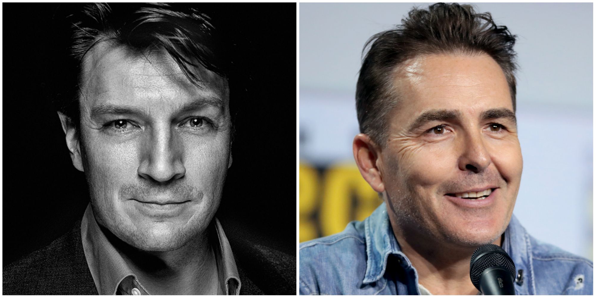 Nathan Fillion and Nolan North head shots