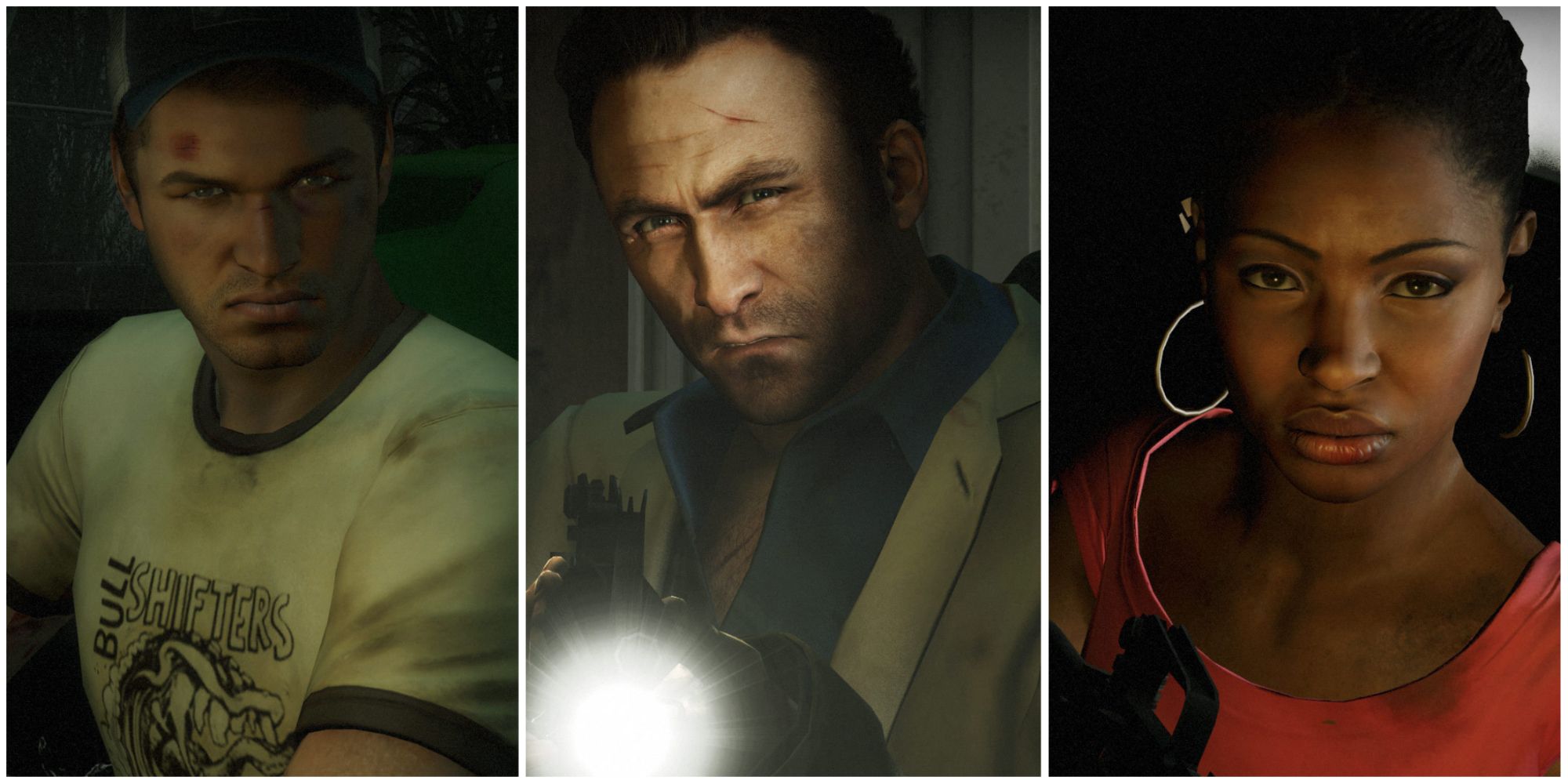 L4D2 - collage of three main characters from Left 4 Dead 2
