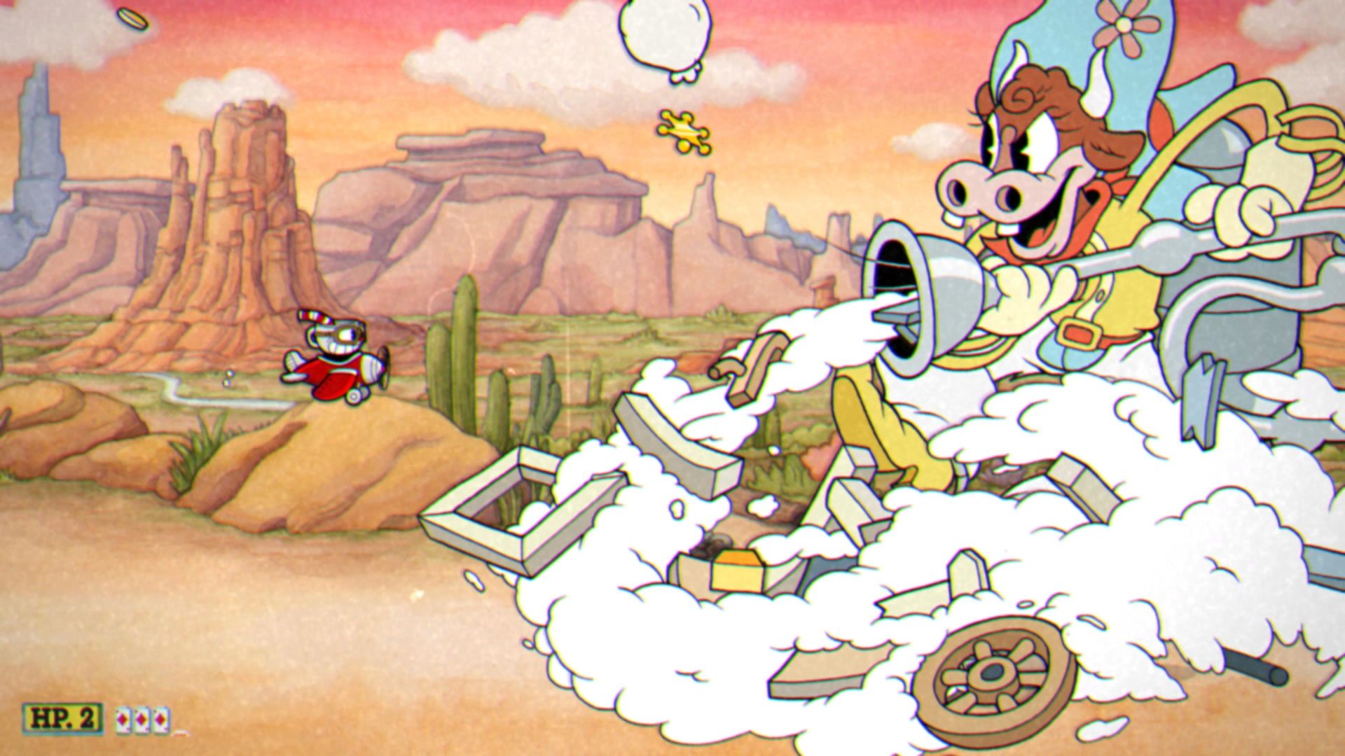 Cuphead The Delicious Course, Esther Winchester, Phase 2, Vacuum Attack