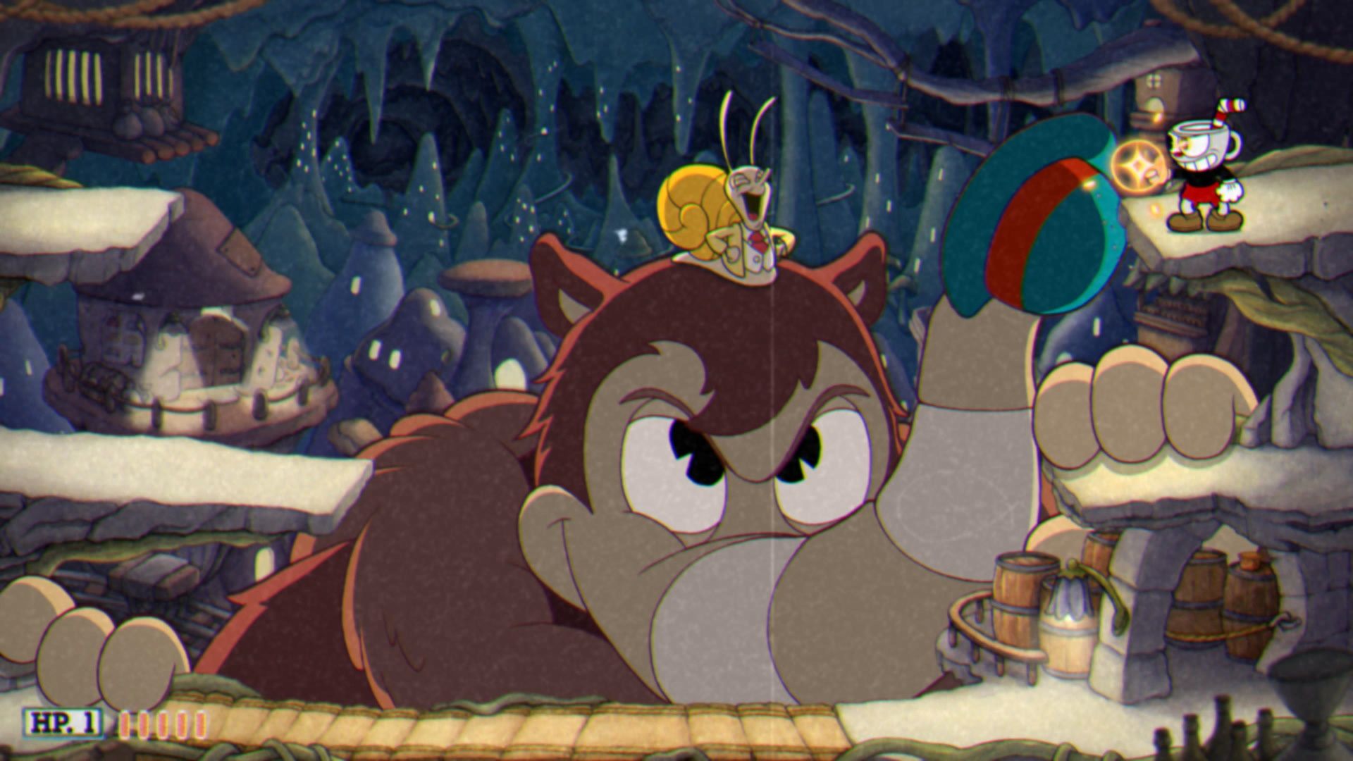 Cuphead The Delicious Course, Phase 3, Snail Boss reveals himself