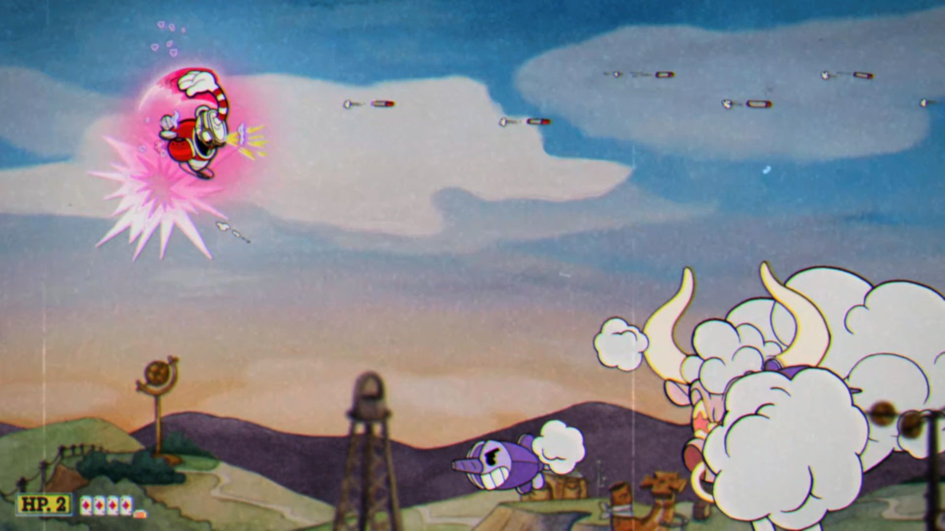 Cuphead The Delicious Course, The Angel And Devil, Parry To Recover Hearts