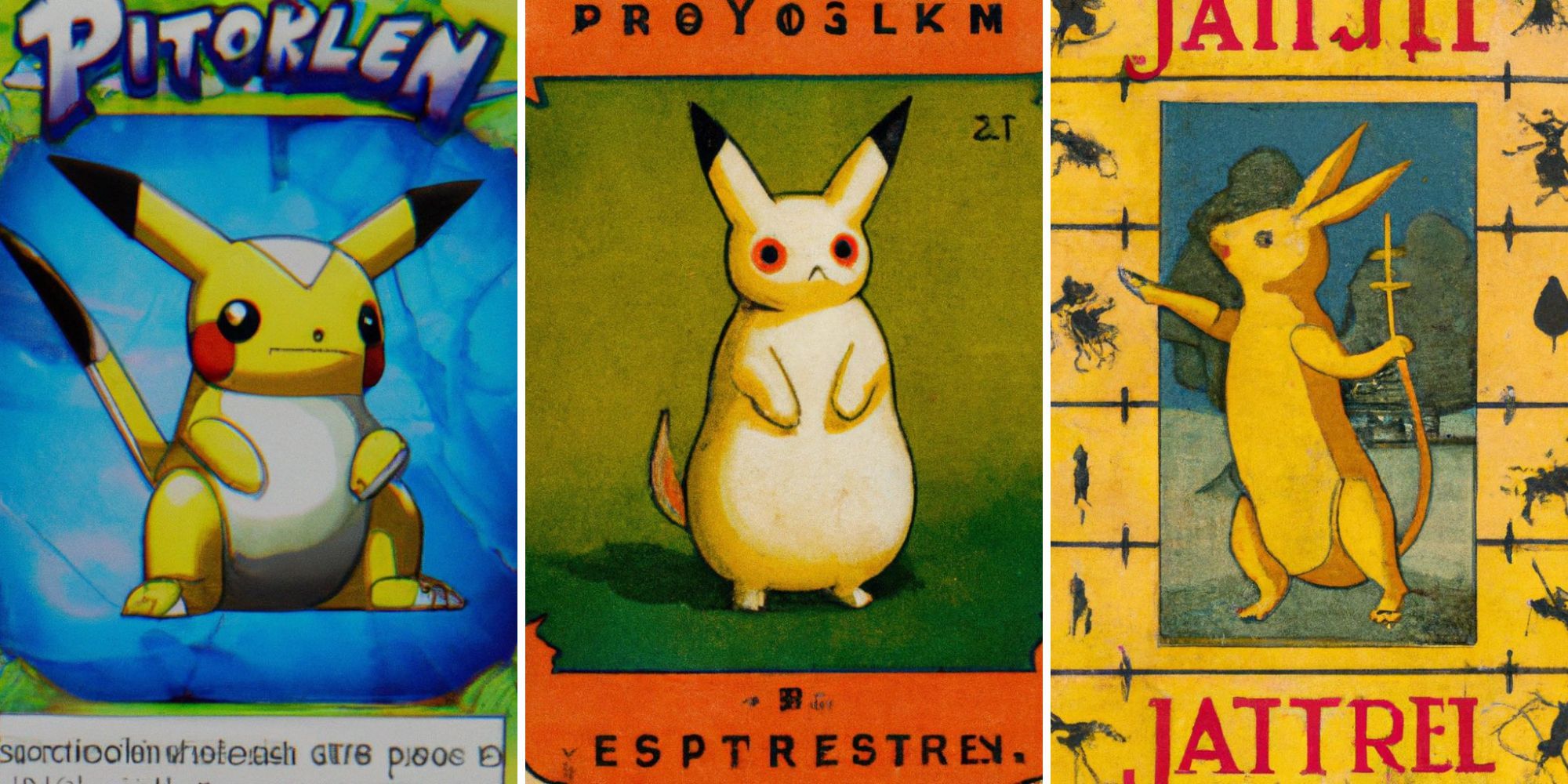 Here's what the AI art generator thinks Pokemon cards look like over 4.