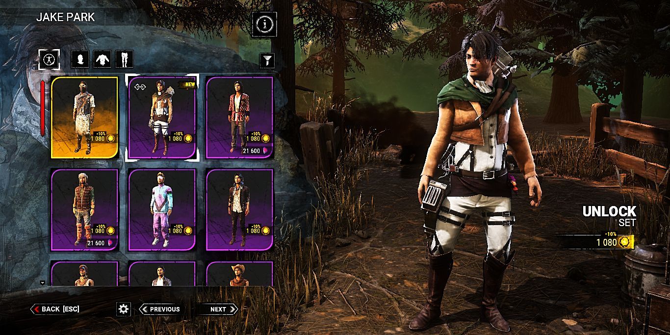 Dead By Daylight: Attack On Titan Outfits, Ranked