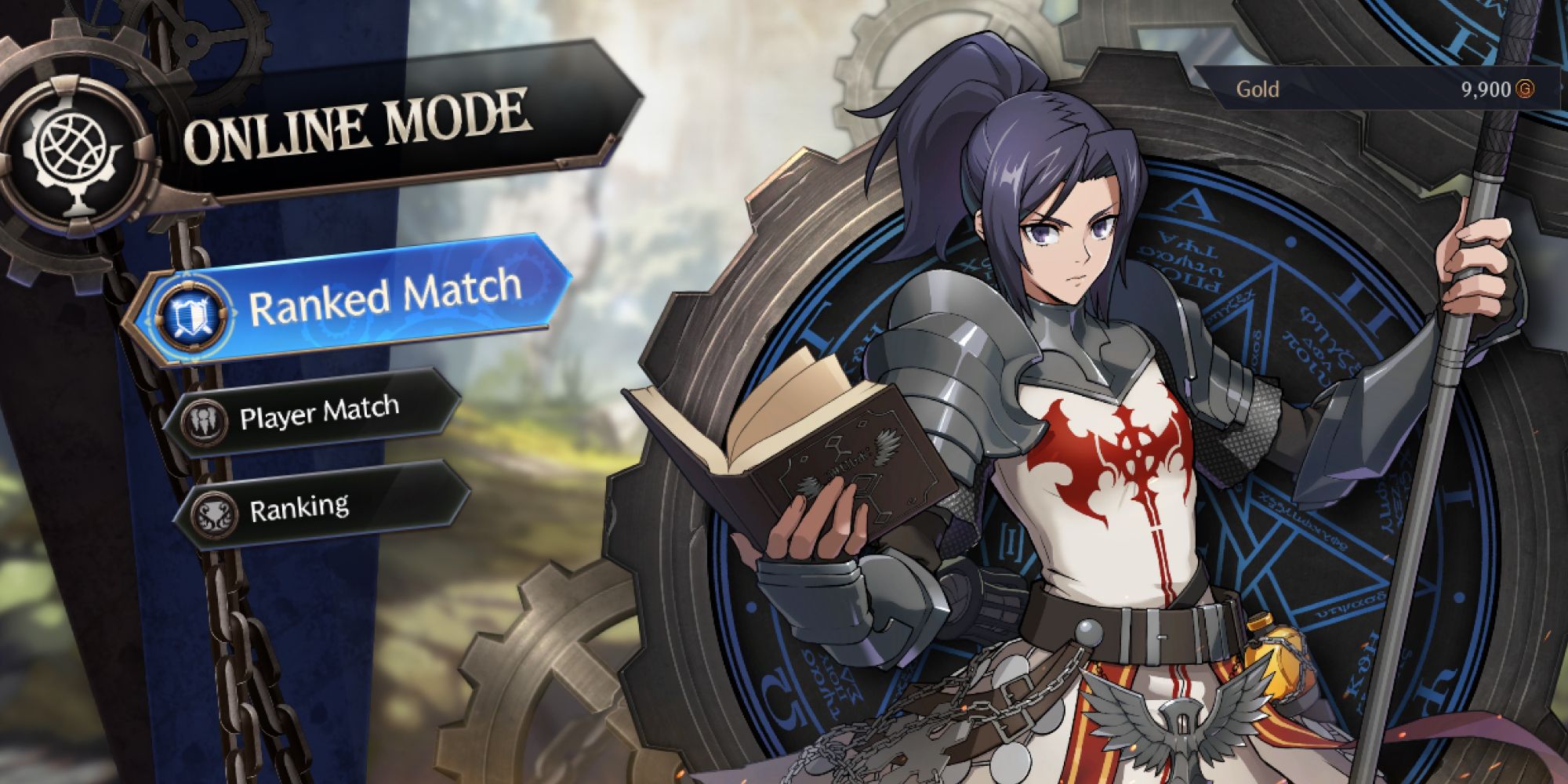 Online Mode menu in DNF Duel