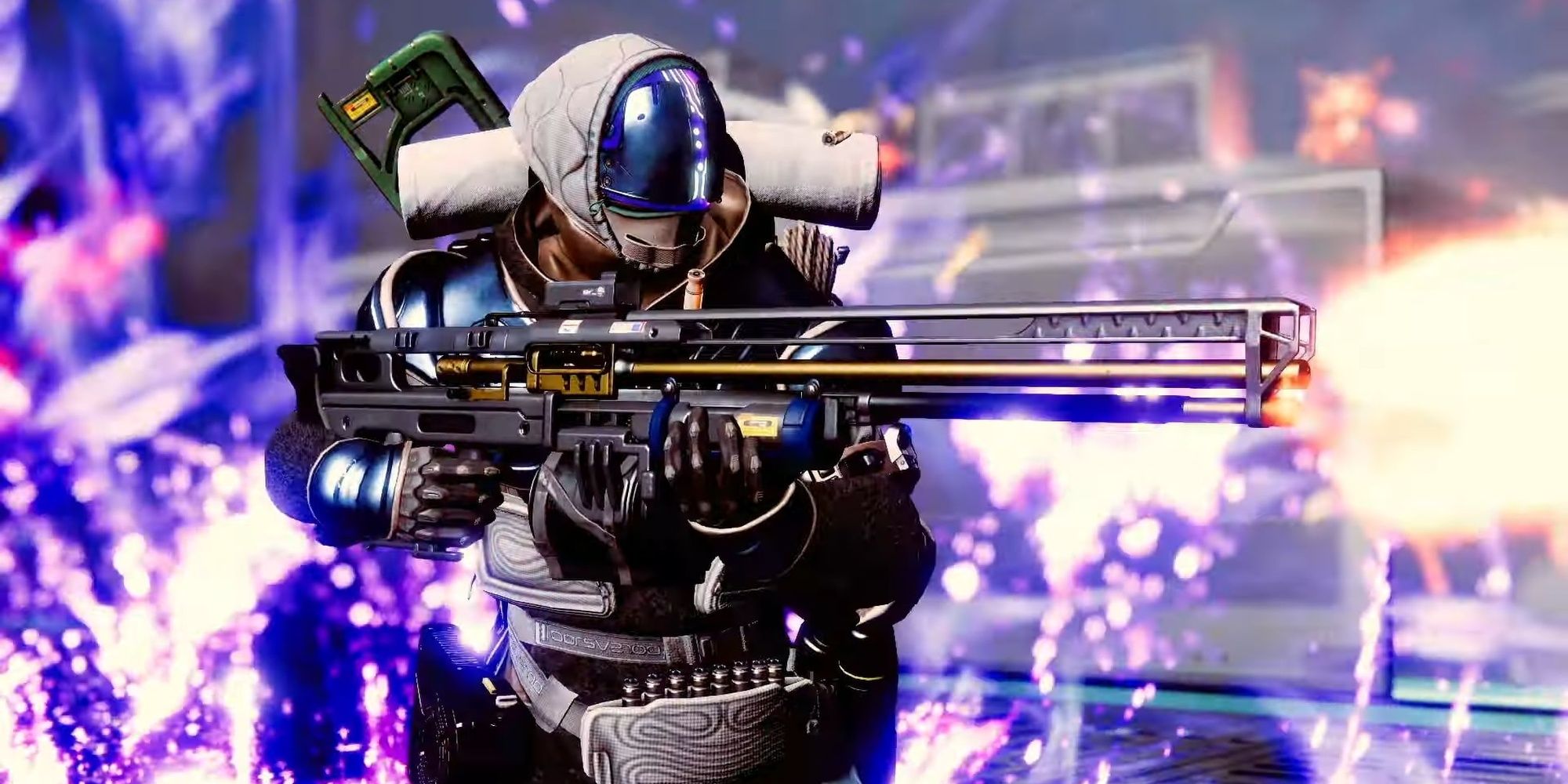 Destiny 2 Warlock Firing A Machine Gun