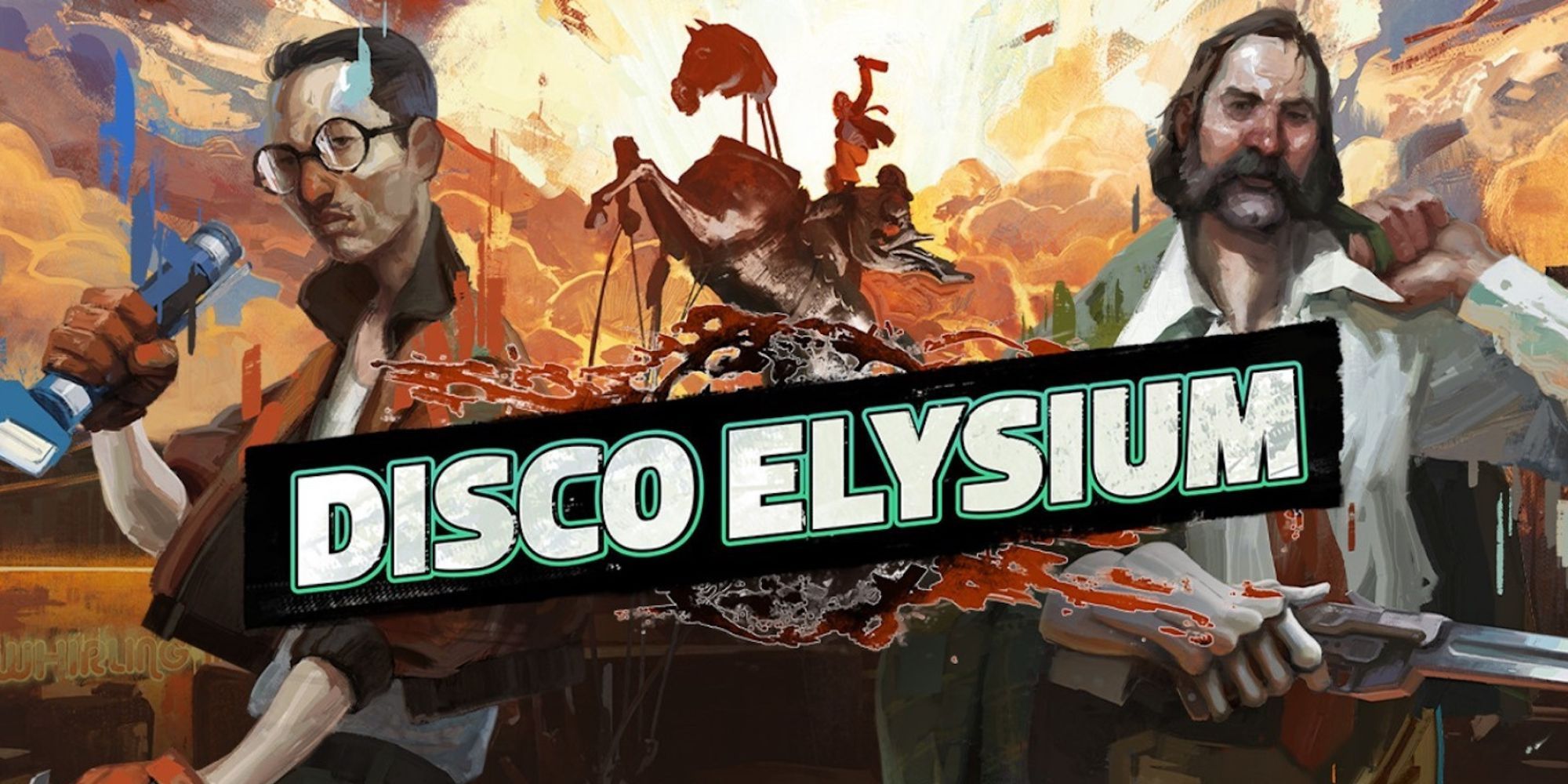 Disco Elysium Cover Art Of The Protagonist And His Detective Partner