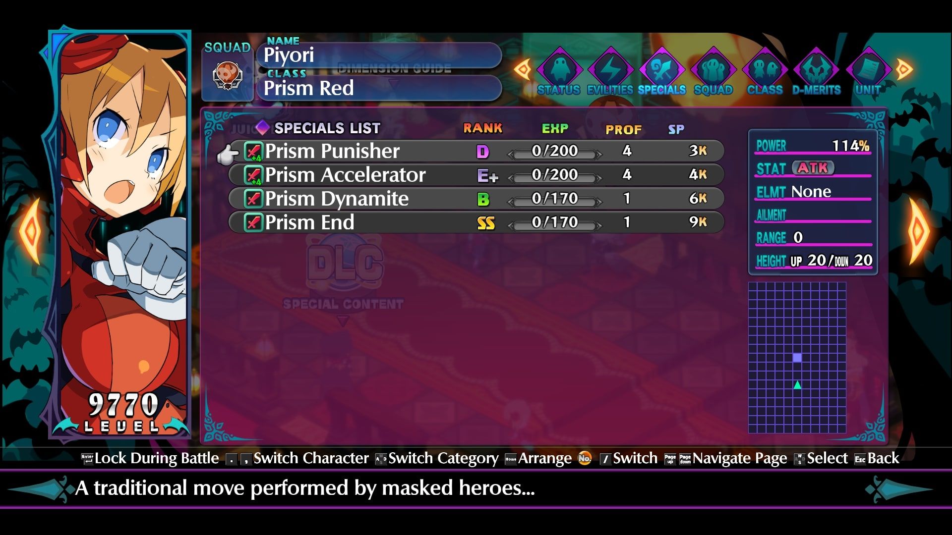 Disgaea 6 Piyori Special list