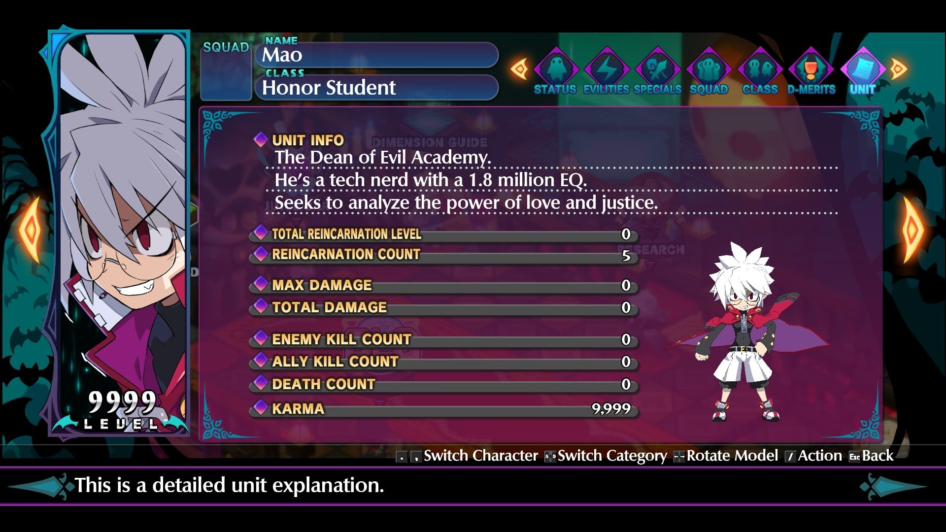 Disgaea 6 Mao Info