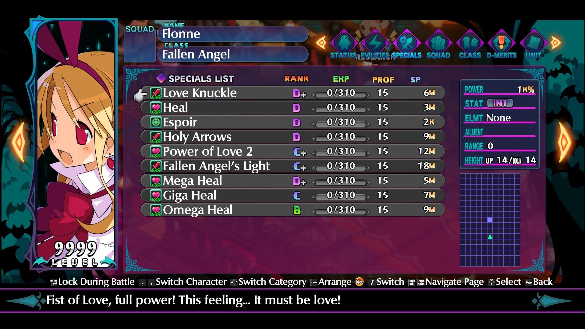 Disgaea 6 Flonne Special attack screen