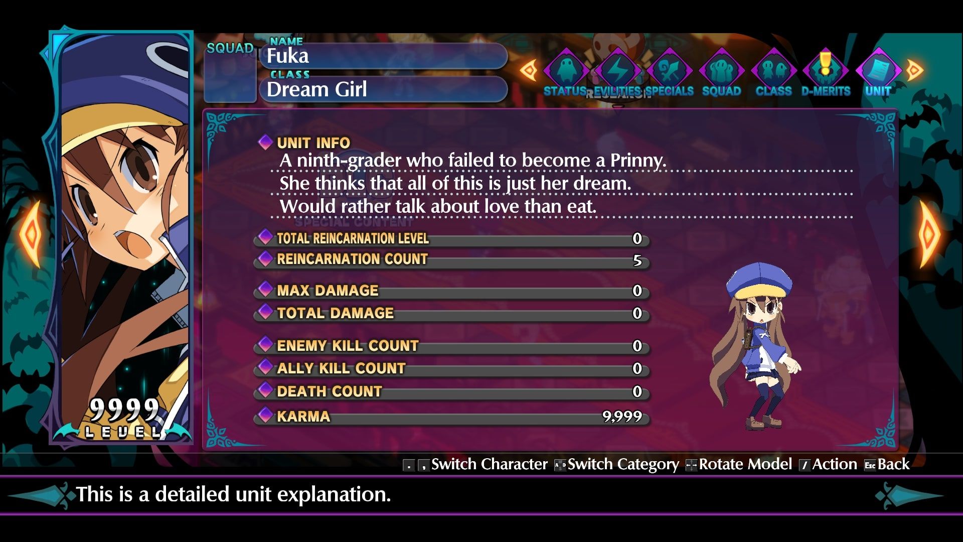 Disgaea 6 Fuka Info 