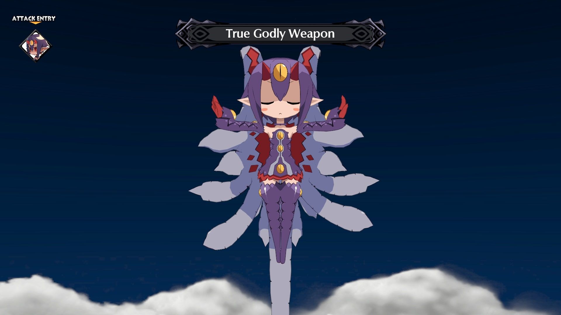 Disgaea 6 Desco using True Godly Weapon