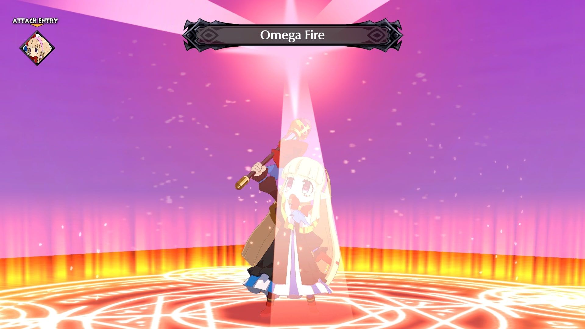 Disgaea 6 PolPol casting Omega Fire