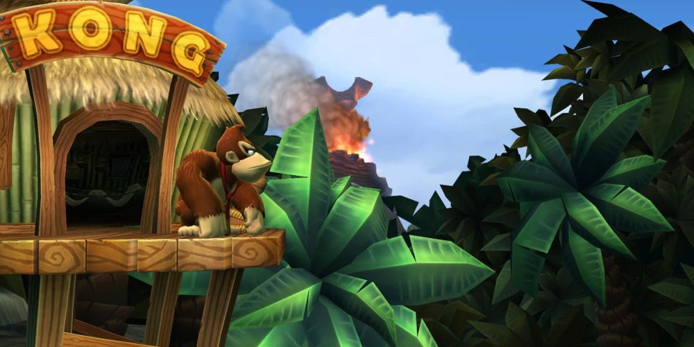 Donkey Kong Country Returns Screenshot of Treehouse