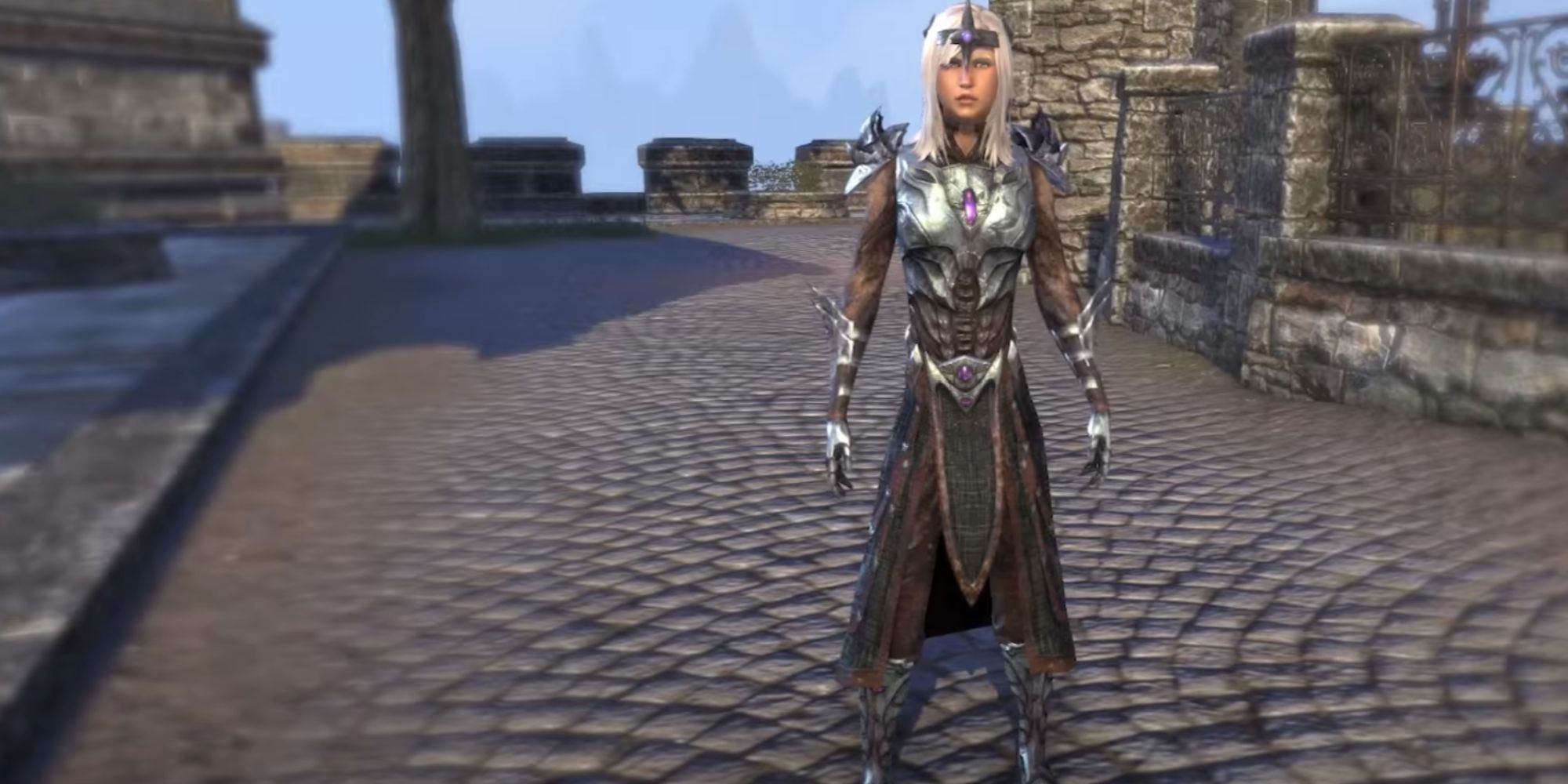 ESO Character Wearing The Mannimarco Outfit