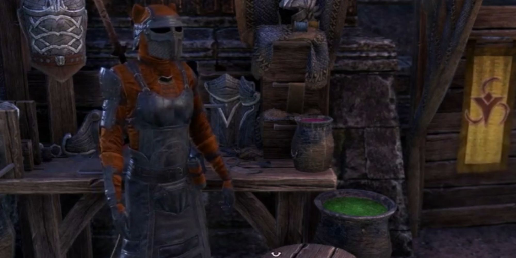 ESO Character Wearing The Siegemaster's Outfit