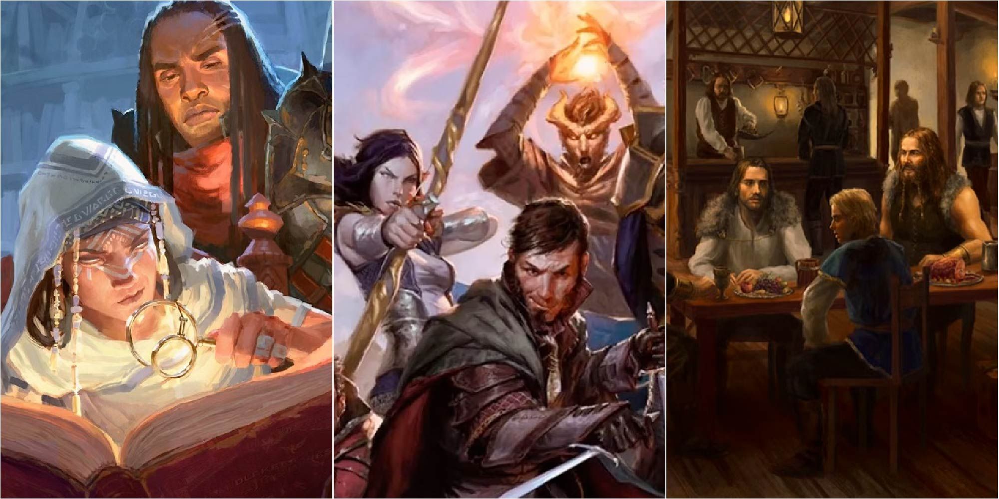 A montage of images from Dungeons and Dragons (D&D)