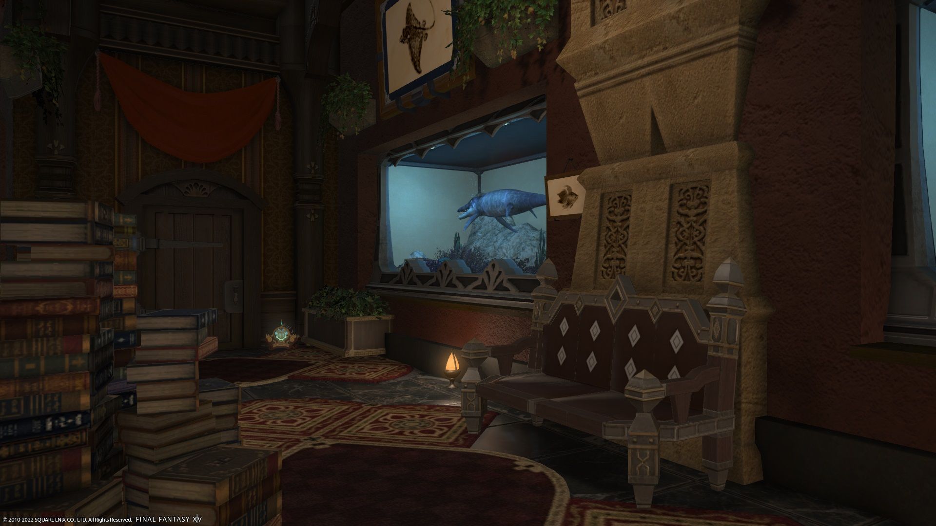 FF14 Eorzean Aquarium Fish of Thavnair exhibit