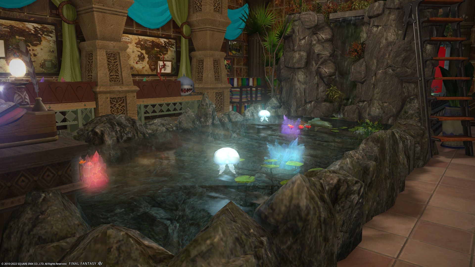 FF14 Eorzean Aquarium touch tank exhibit