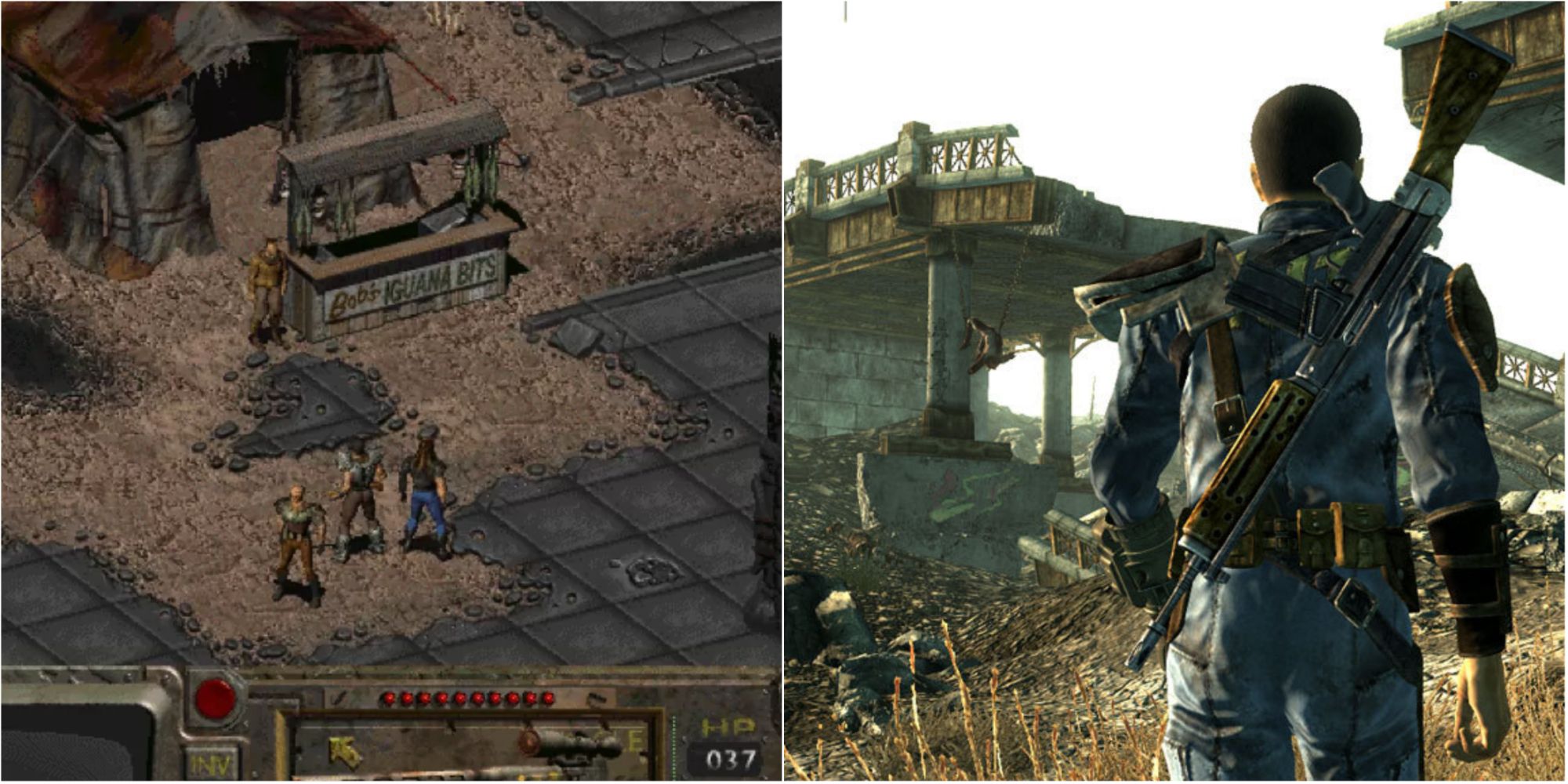 Split Image Fallout 1 and Fallout 3