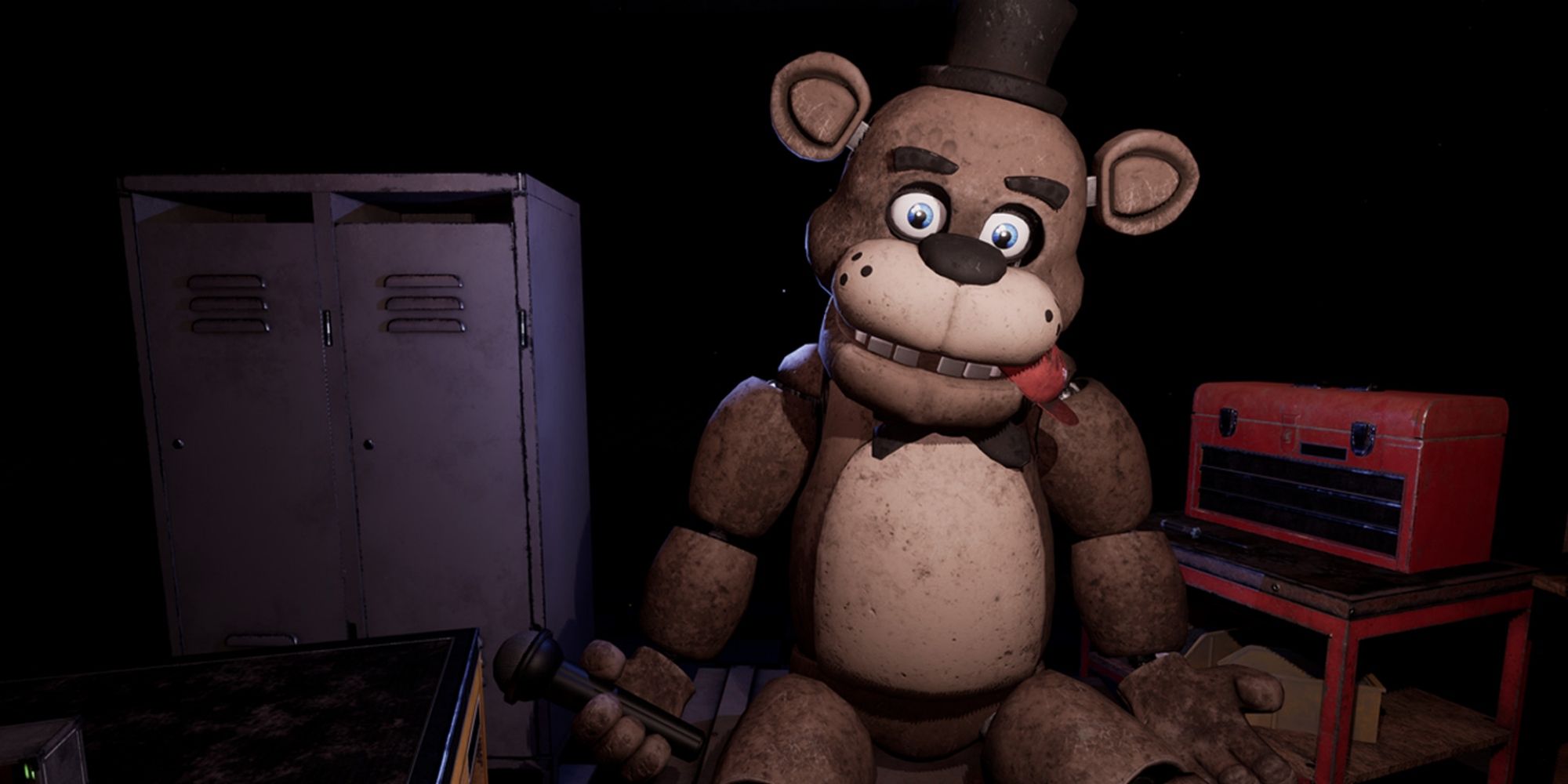 Five Nights At Freddy's Help Wanted - Freddy Fazbear Sitting In A Storage Room