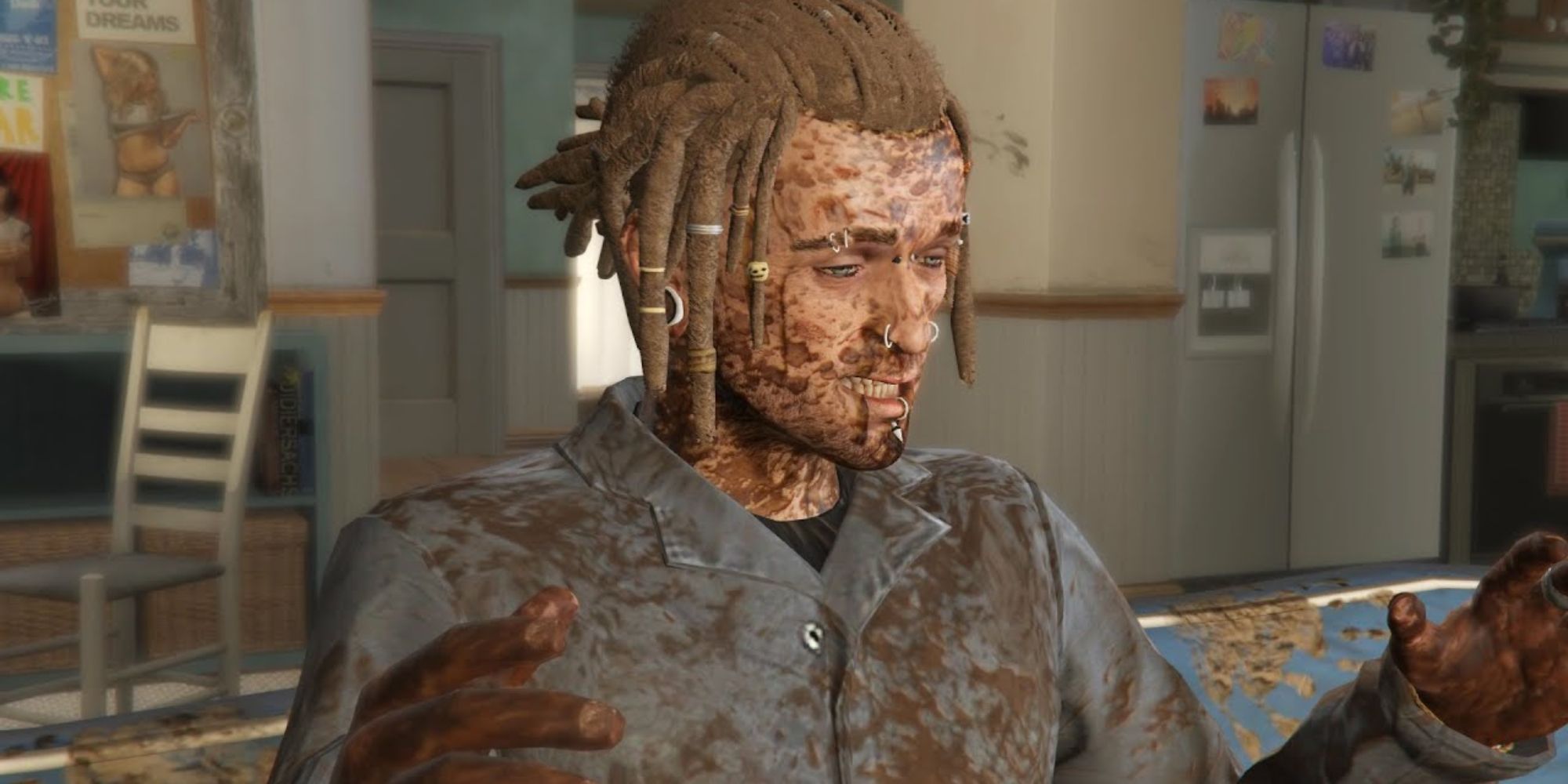 Grand Theft Auto 5 Screenshot Of Mud-Covered Wade