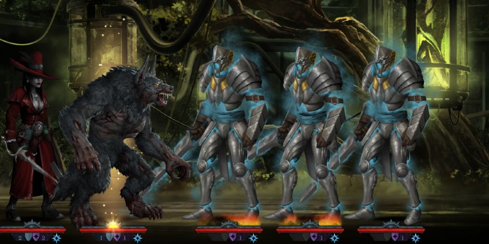 three living armor catacombs versus werewolf dhampir