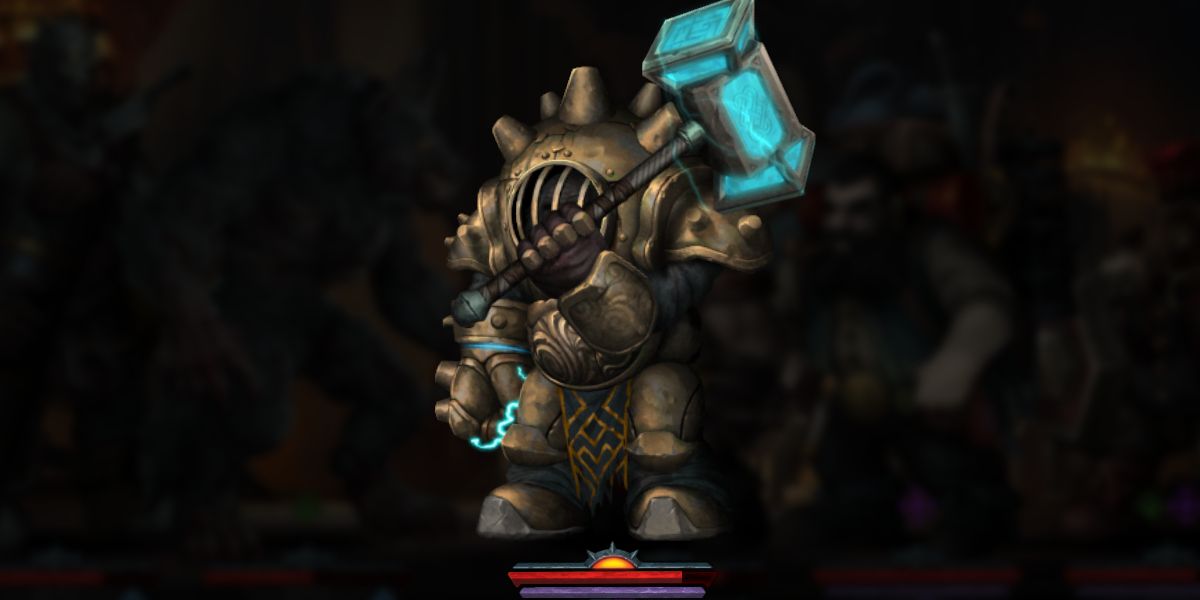 dwarven heavy armor galvanic hammer