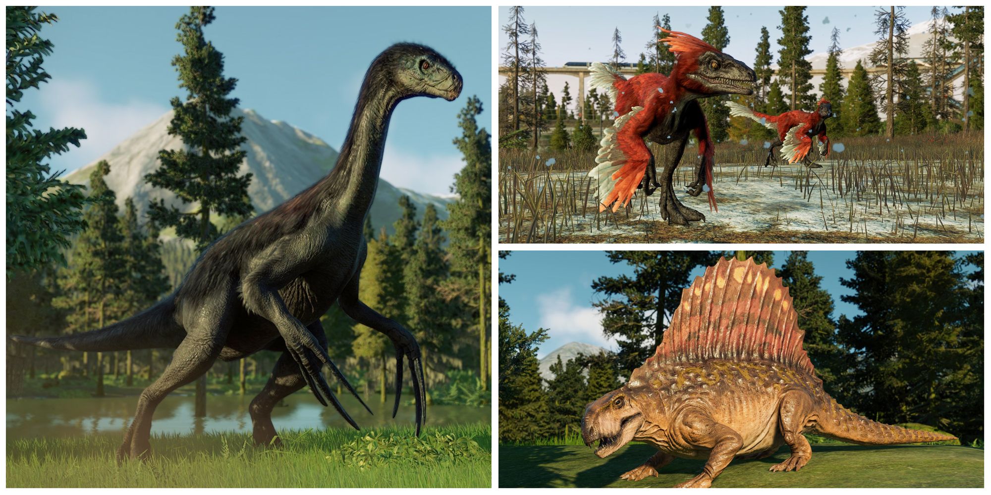 Therizinosaurus, Pyroraptor and Dimetrodon and in JWE2 Dominion Biosyn