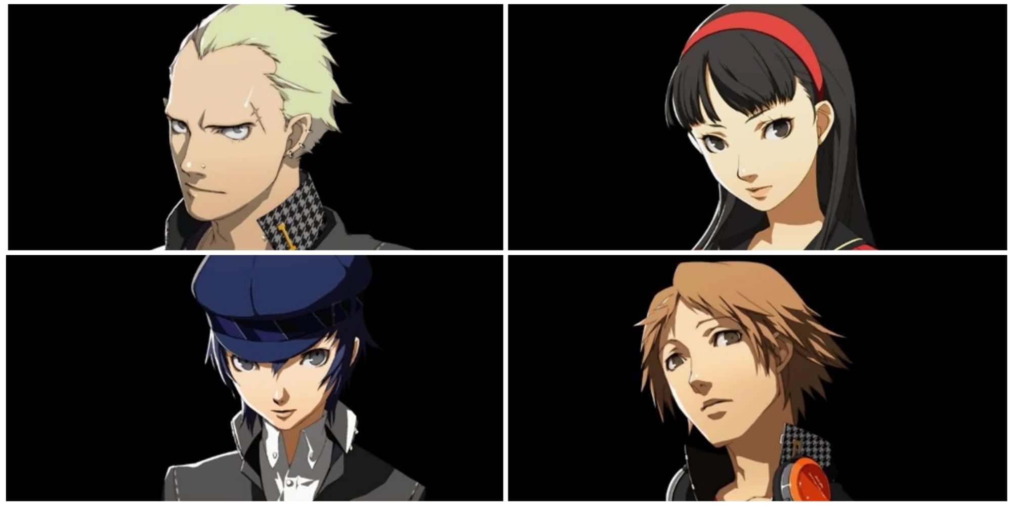 Kanji, Yukiko, Naoto, and Yosuke from Persona 4