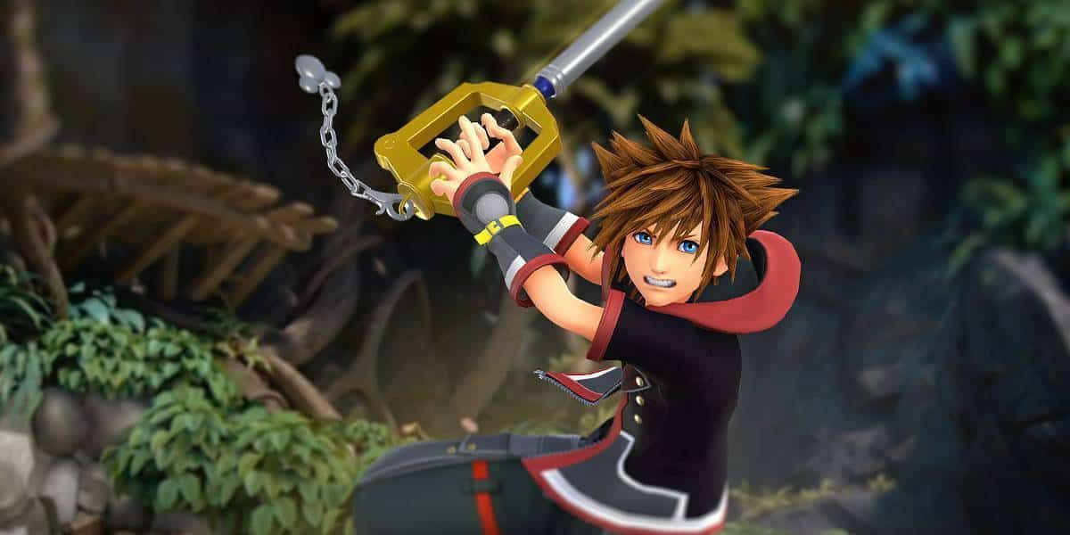 Sora wielding his Keyblade on KH3